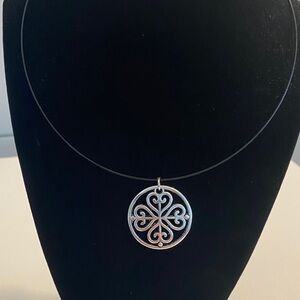 Elegant Silver Celtic Pendant Necklace